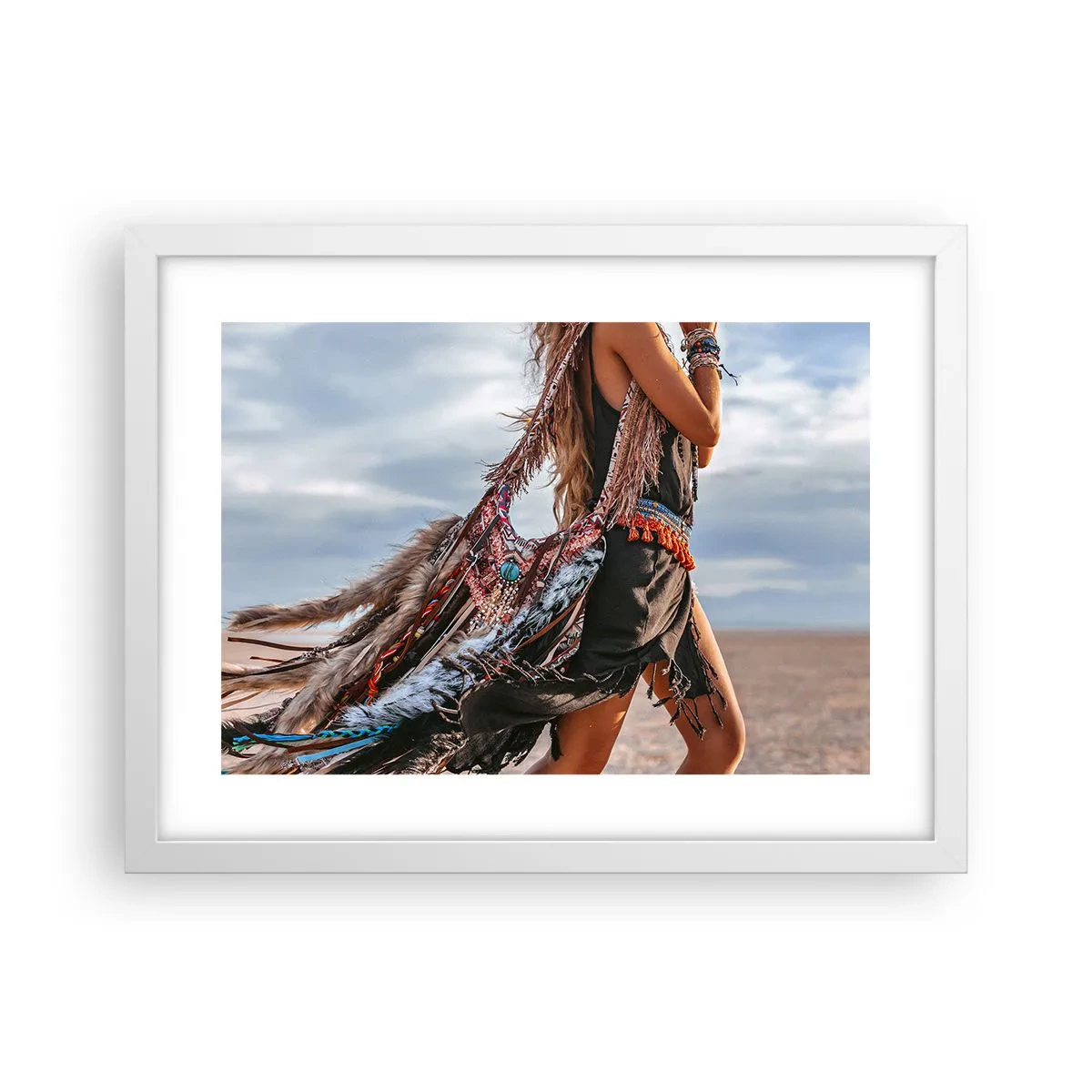 Affisch i vit ram - Shamanens flicka - 40x30 cm