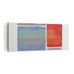 Canvastavla - Bild på duk - Geometrins anda  - 100x40 cm