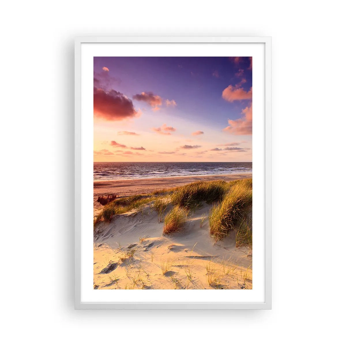 Affisch i vit ram - Luften luktar sommar - 50x70 cm