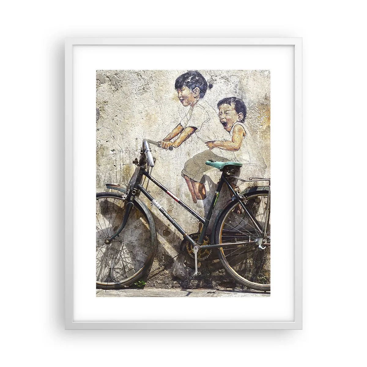 Affisch i vit ram - Sant eller falskt? - 40x50 cm