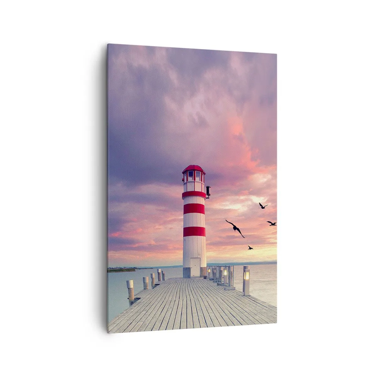 Canvastavla - Bild på duk - Dags att bege sig till hamnen - 80x120 cm