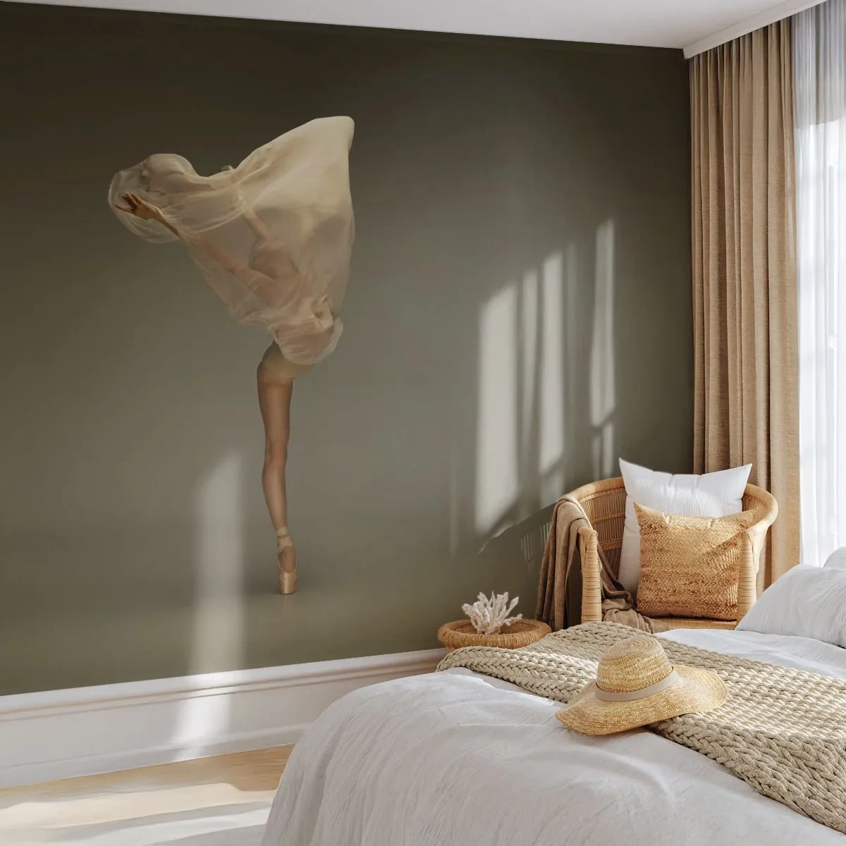 Fototapet Standard Eco - Den lyfter snart - Ballerina, Dansa, Balett - 500x350 cm