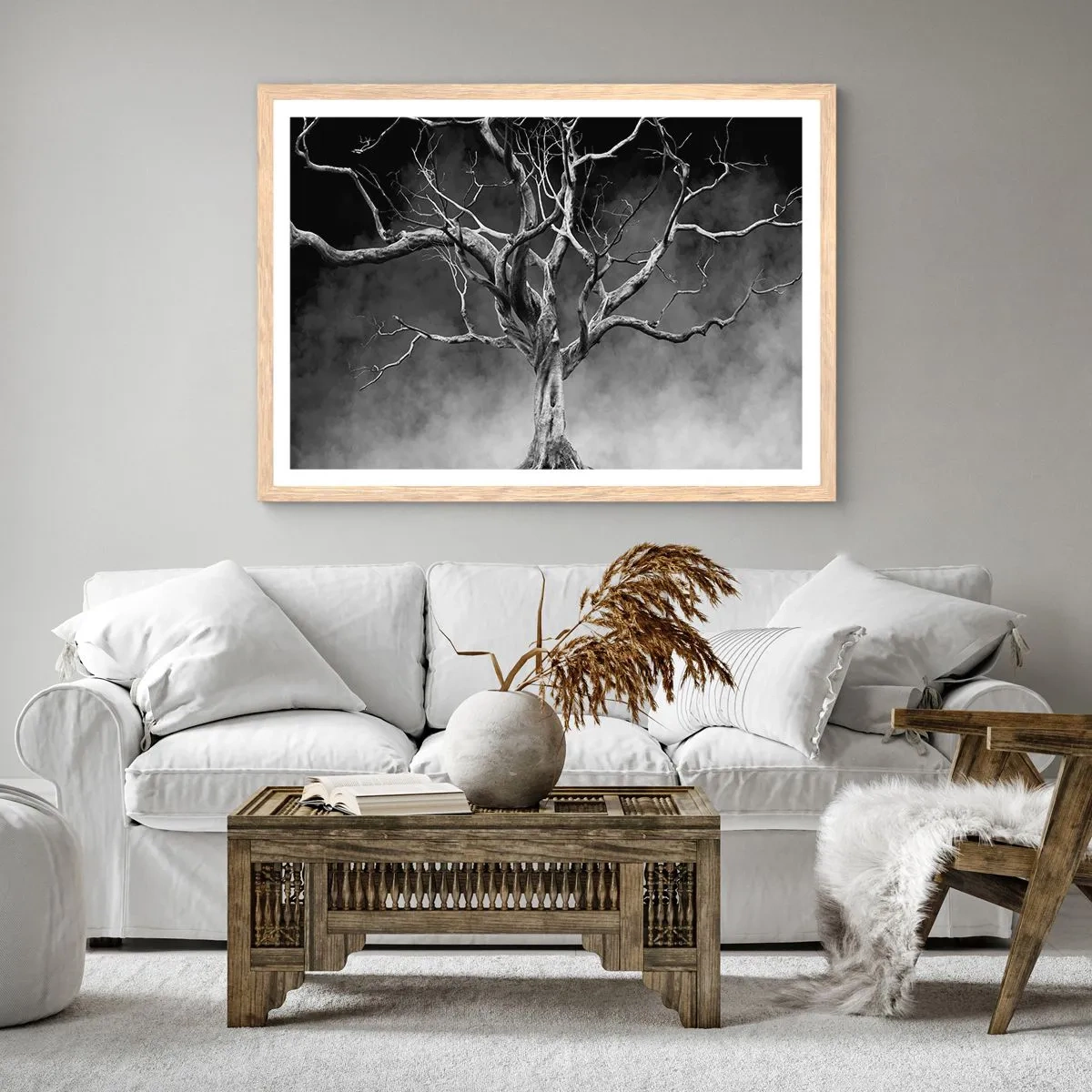 Affisch i ram av ljusek - Ursprungligt och heligt - 40x30 cm