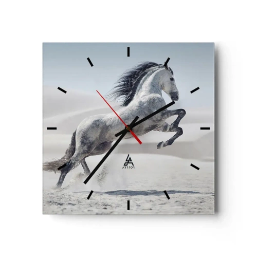Väggklocka - Klocka på glas - Arabisk prins - 30x30 cm
