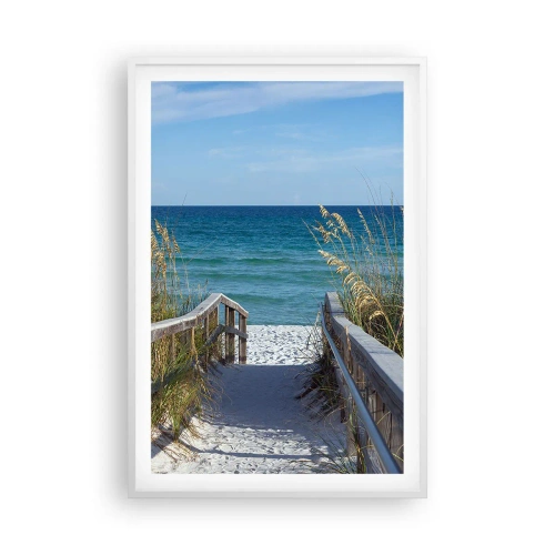 Affisch i vit ram - I solen, i vinden - 61x91 cm