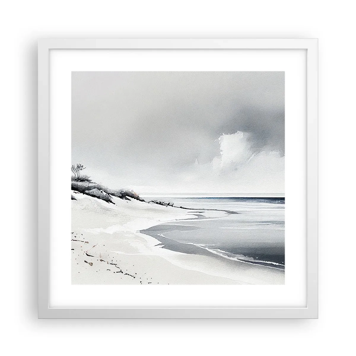 Affisch i vit ram - Alltid tillsammans - 40x40 cm