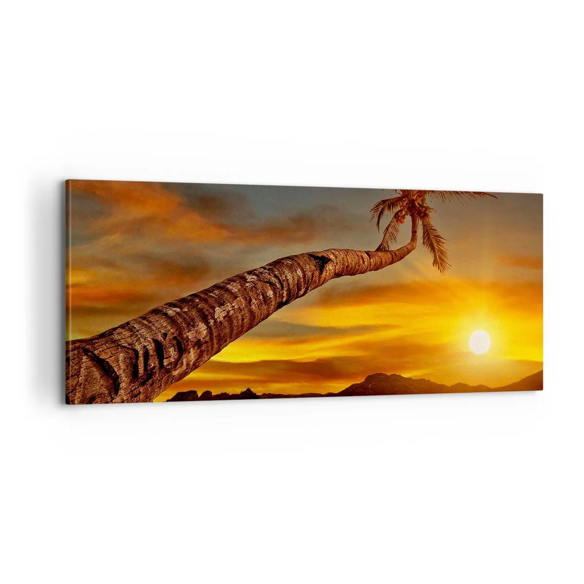 Canvastavla - Bild på duk - Exotisk semester, ett äventyr i Karibien - 100x40 cm