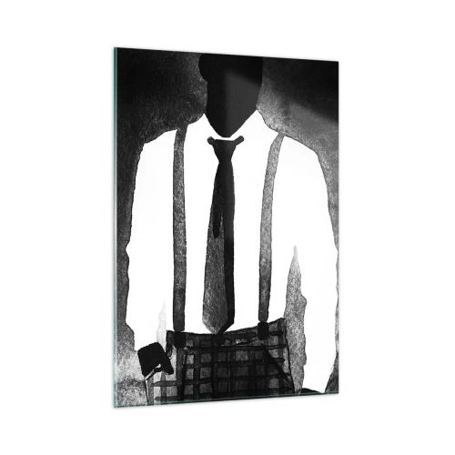Glastavla - Bild på glas - Noir stämning - 50x70 cm