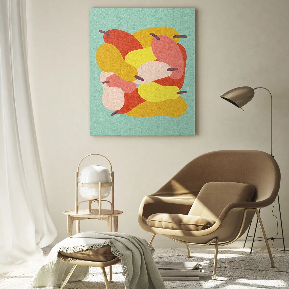Glastavla - Bild på glas - Smaka på sommarsolen - 50x70 cm