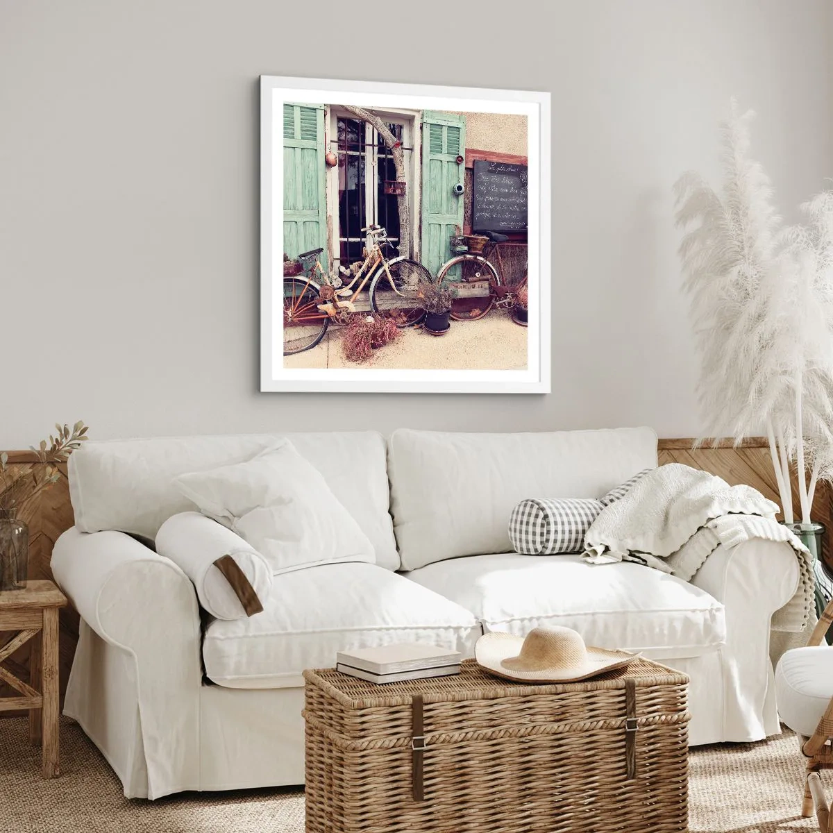 Affisch i vit ram - Länge leve provinsen - 60x60 cm