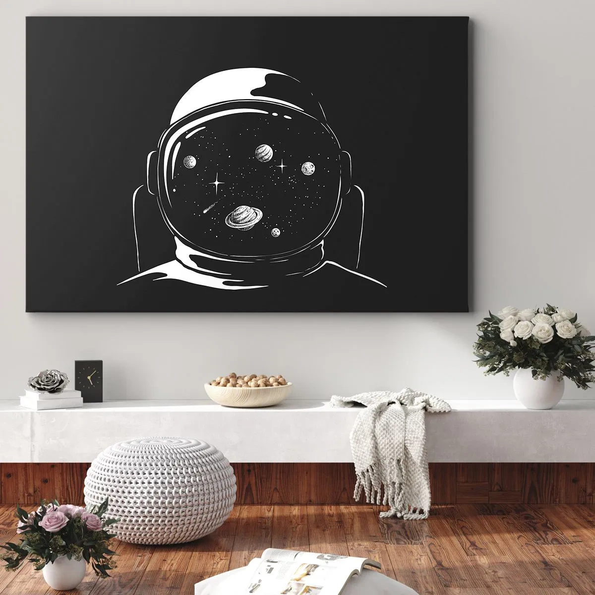 Canvastavla - Bild på duk - Fin utsikt - 70x50 cm