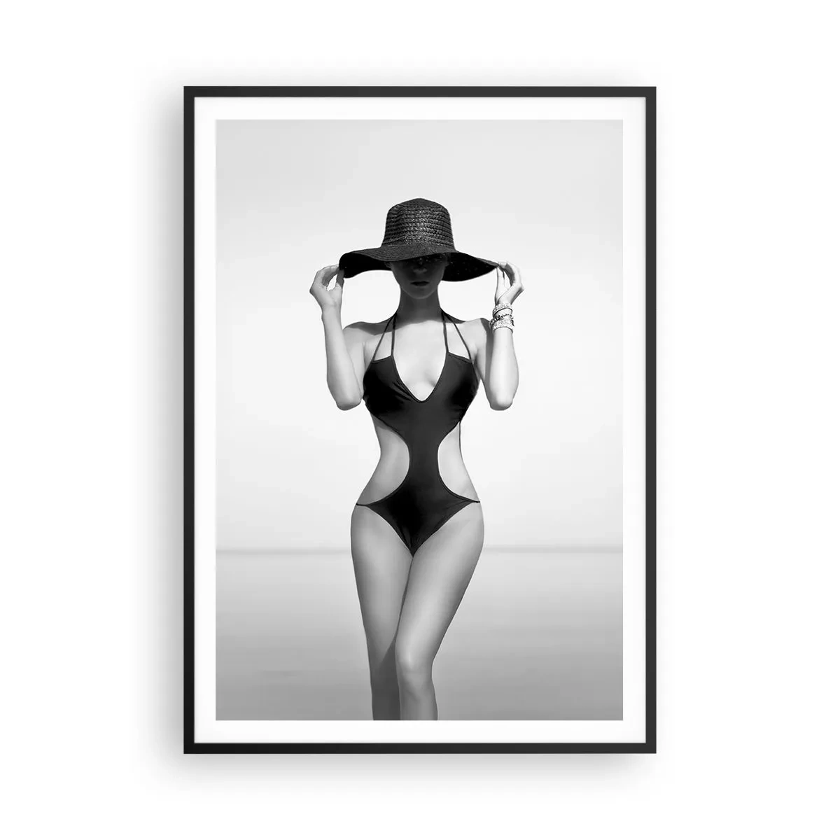 Affisch i svart ram - Mitt förnamn är: Elegans - 70x100 cm