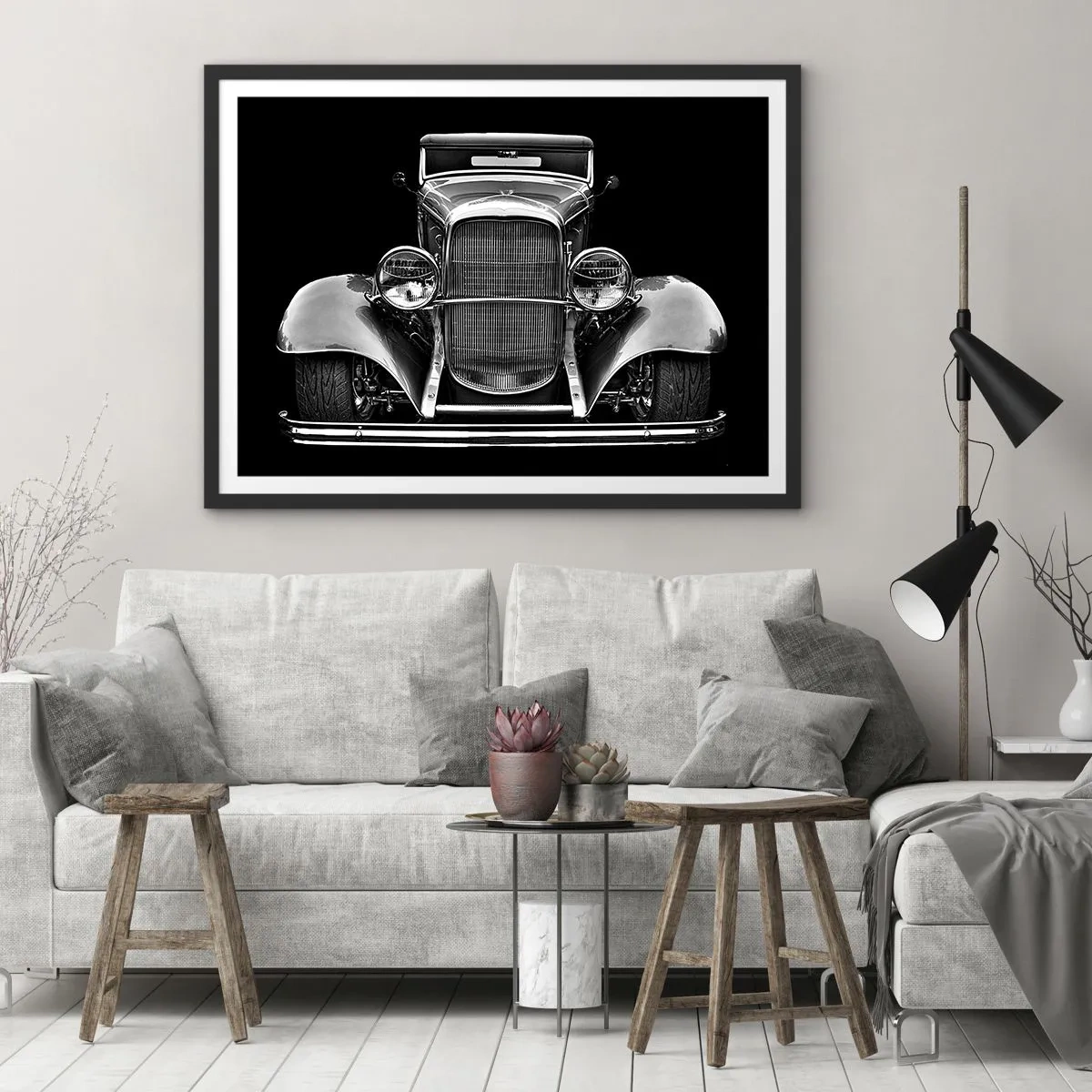 Affisch i svart ram - En sann gentleman - 100x70 cm