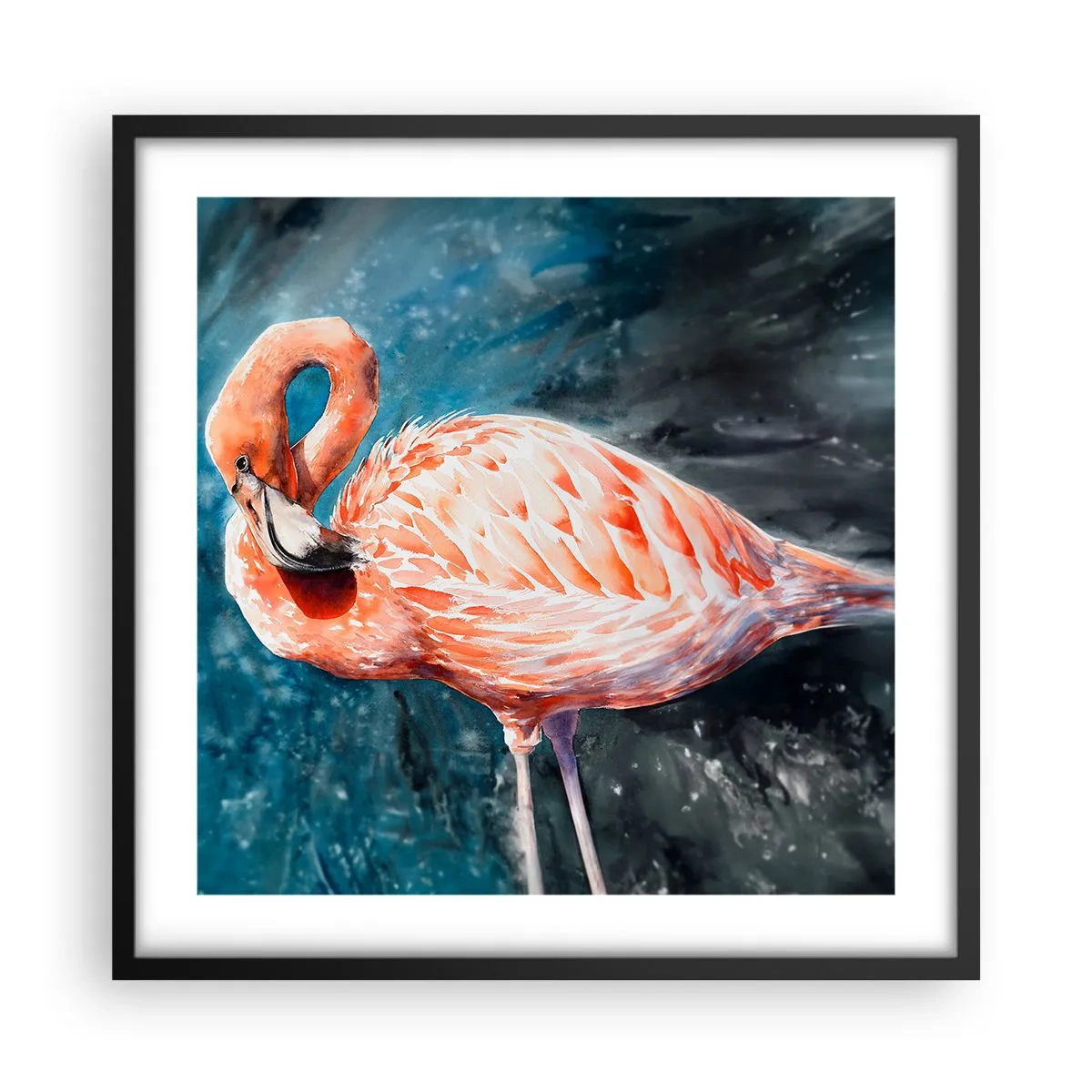 Affisch i svart ram - Dekorativt till sin natur - 50x50 cm