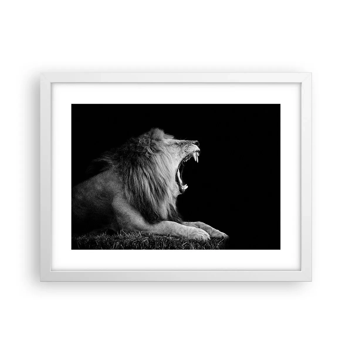Affisch i vit ram - Utan någon tvekan - 40x30 cm