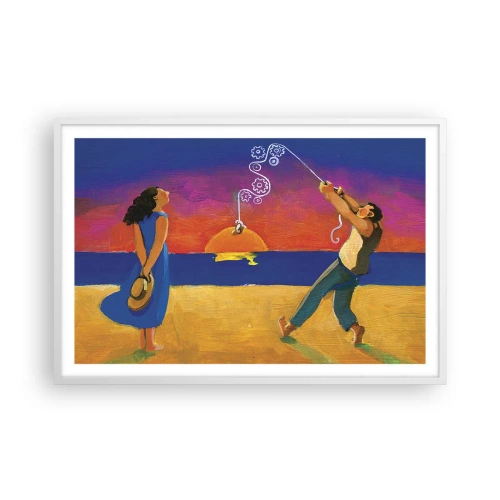 Affisch i vit ram - Mer än en stjärna från himlen - 91x61 cm