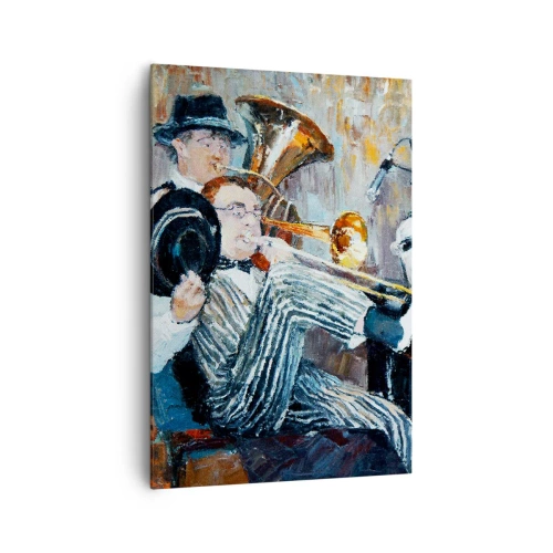 Canvastavla - Bild på duk - Hela den jazzmusiken - 70x100 cm
