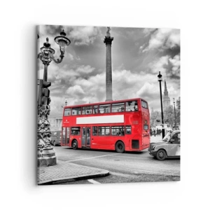 Canvastavla - Bild på duk - Stadens riktiga blodomlopp - 70x70 cm