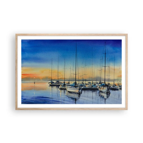 Affisch i ram av ljusek - Slutet på en bra dag - 91x61 cm