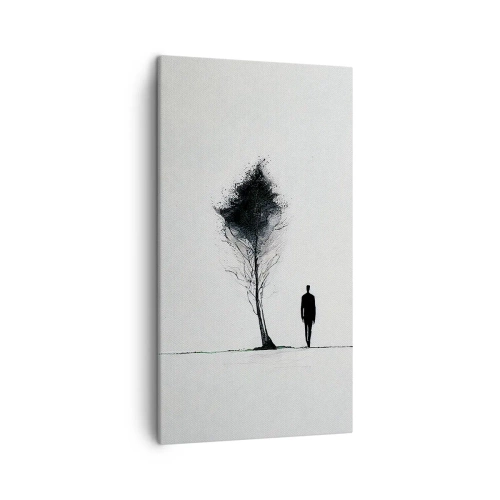 Canvastavla - Bild på duk - Vi vandrar alla - 45x80 cm