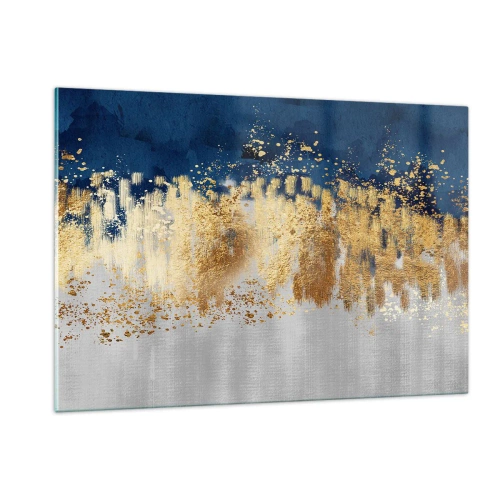 Glastavla - Bild på glas - Modern komposition med blixt - 120x80 cm