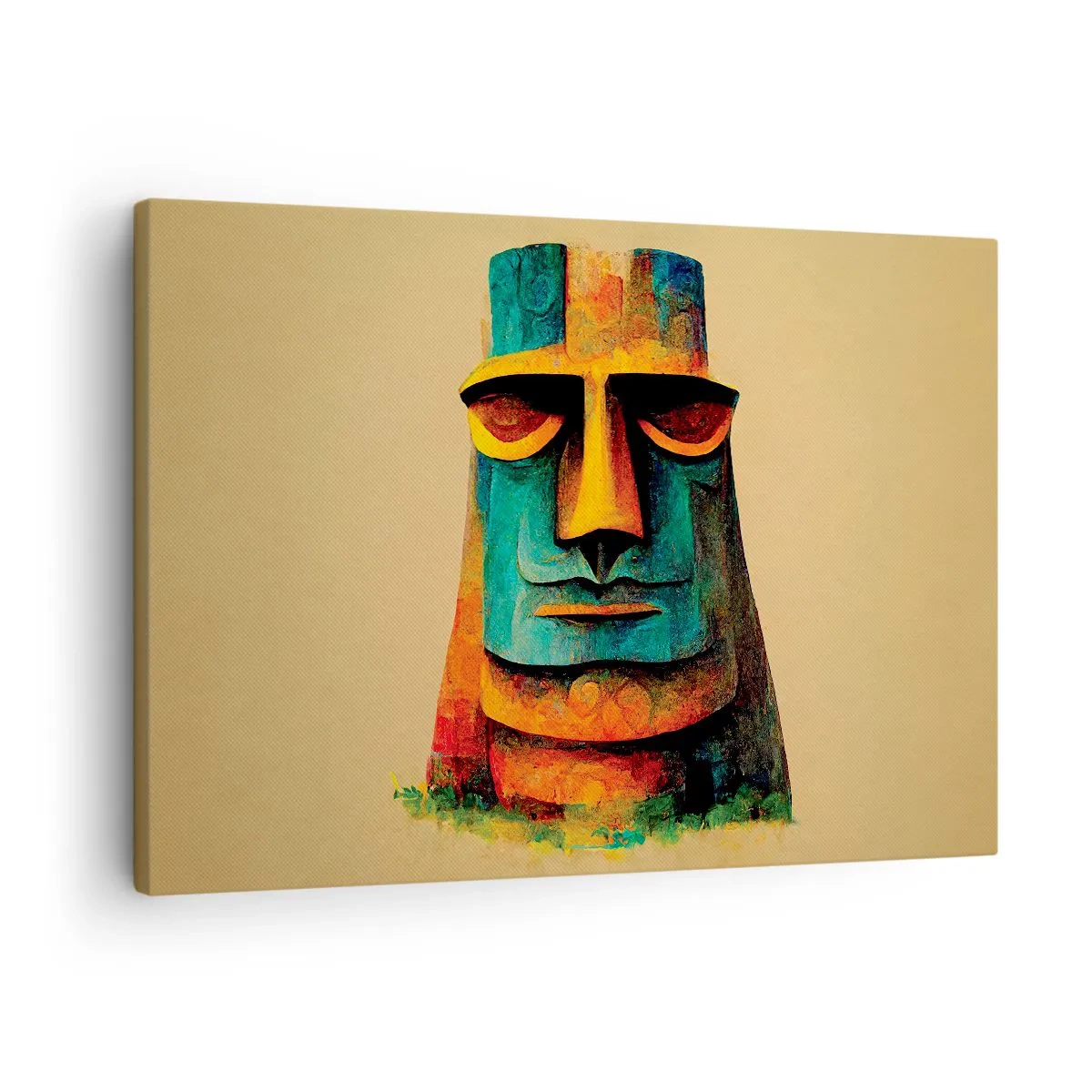 Canvastavla - Bild på duk - Statylik, men ändå sympatisk - 70x50 cm