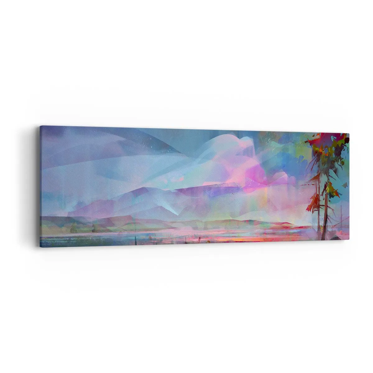 Canvastavla - Bild på duk - Under en vänlig himmel - 90x30 cm