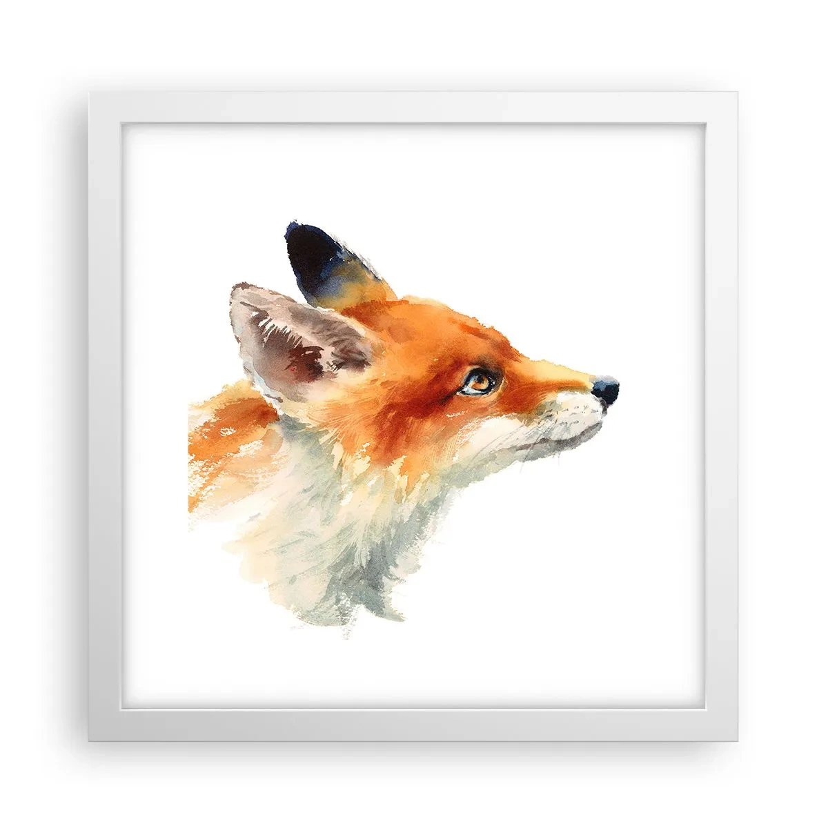 Affisch i vit ram - Försiktighet skadar aldrig - 30x30 cm