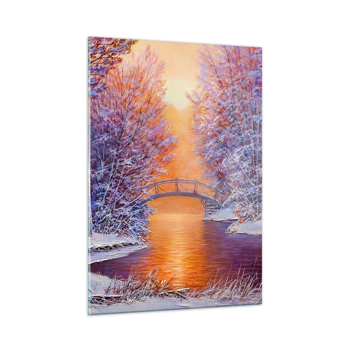 Glastavla - Bild på glas - Låt oss mötas här - 50x70 cm