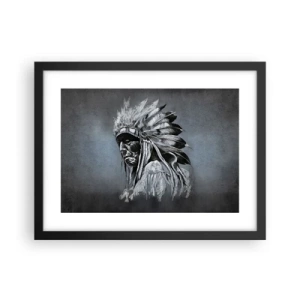 Affisch i svart ram - Tillbaka till rötterna - 40x30 cm