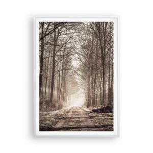 Affisch i vit ram - Skogens domkyrka - 70x100 cm