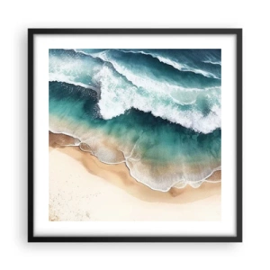 Affisch i svart ram - Ett evigt möte - 50x50 cm