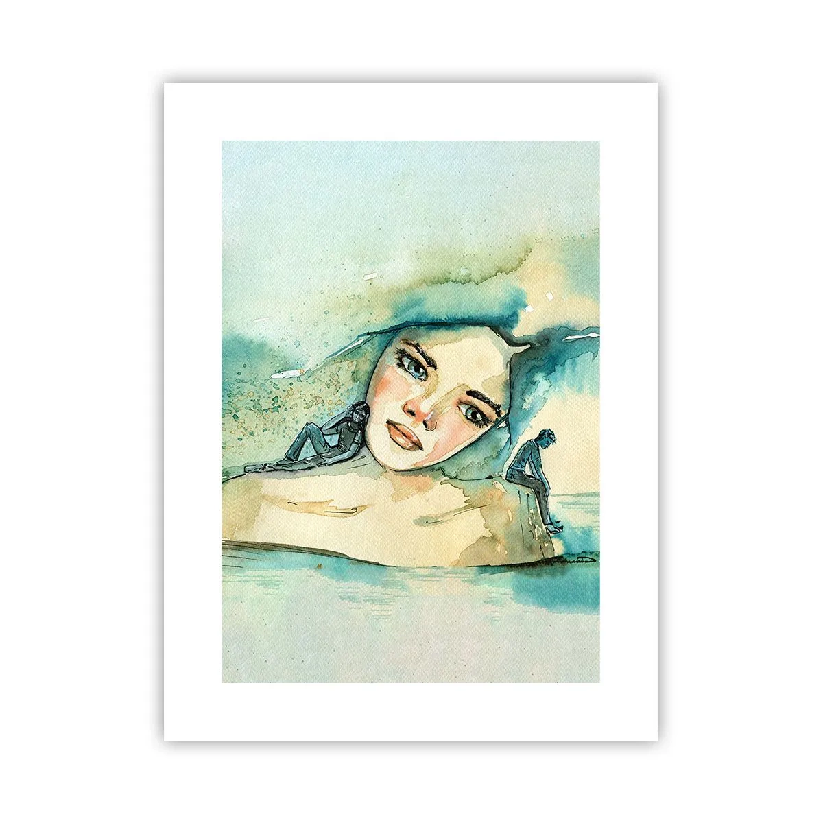 Affisch - Am I blue? - 30x40 cm