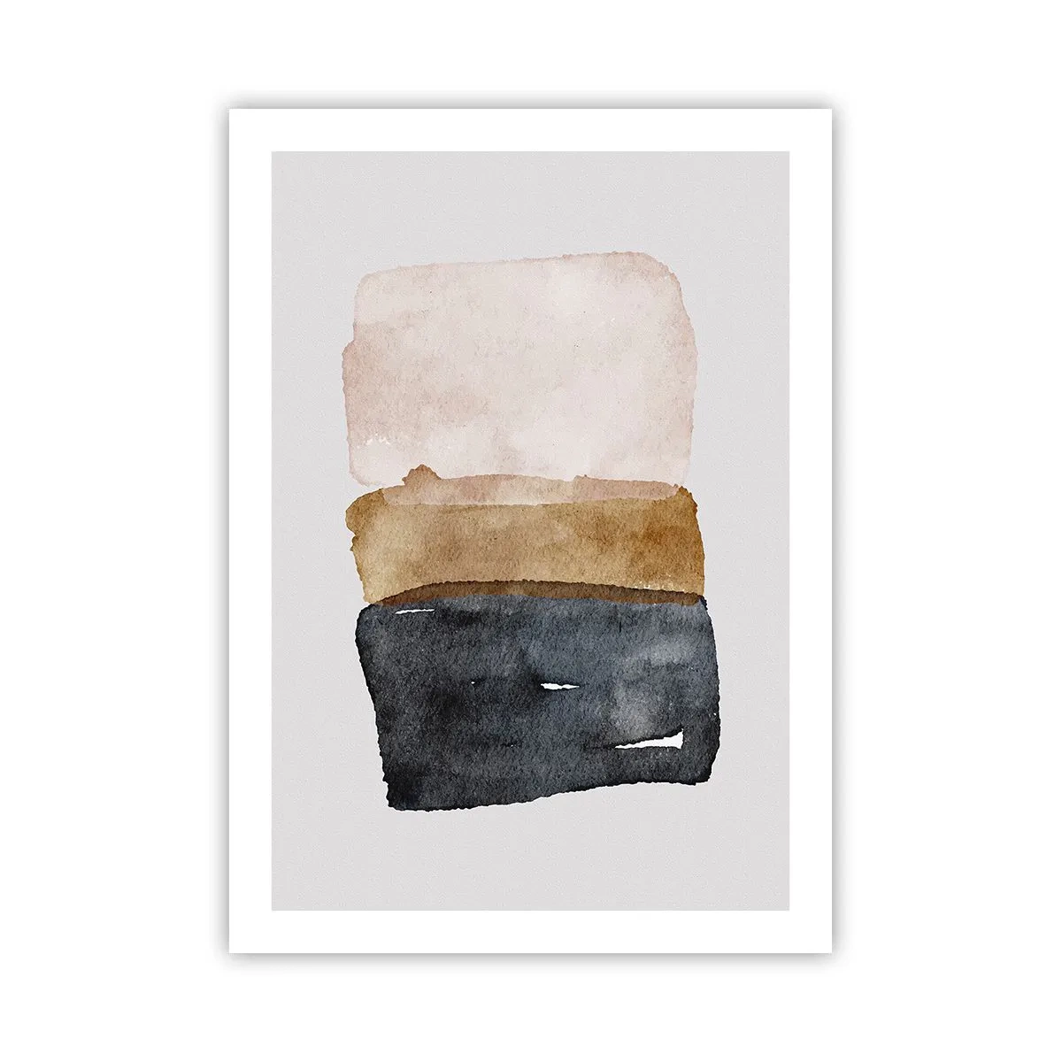Affisch - Komposition av jordens färger - 50x70 cm
