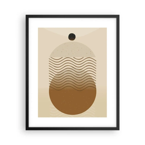 Affisch i svart ram - Om geometriska figurers ursprung - 40x50 cm