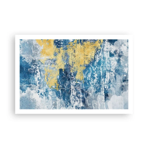 Affisch - En väderfylld abstraktion - 91x61 cm