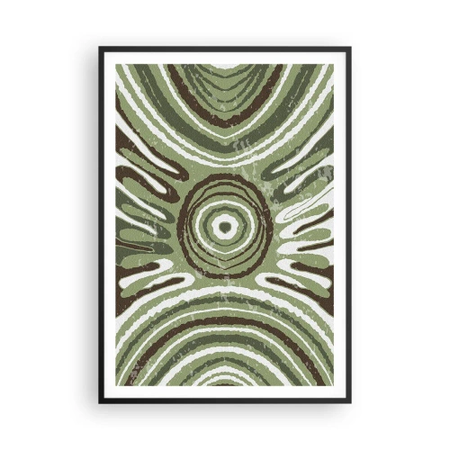 Affisch i svart ram - Explosion av känslor - 70x100 cm