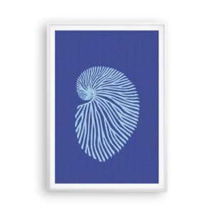 Affisch i vit ram - Födelse av ett skal - 70x100 cm