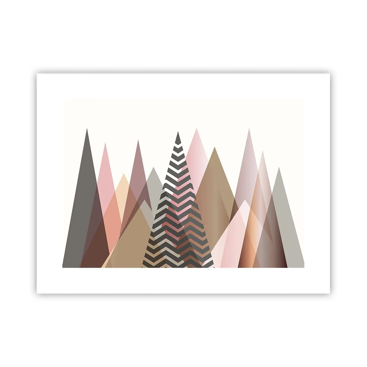 Affisch - Utsikt över pyramider - 40x30 cm