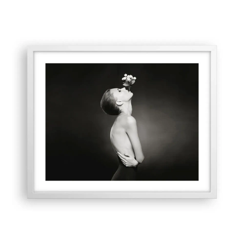 Affisch i vit ram - Excentrisk elegans - 50x40 cm