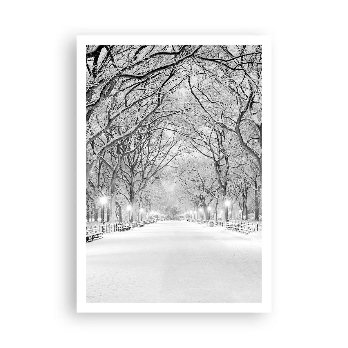Affisch - De fyra årstiderna - vinter - 70x100 cm