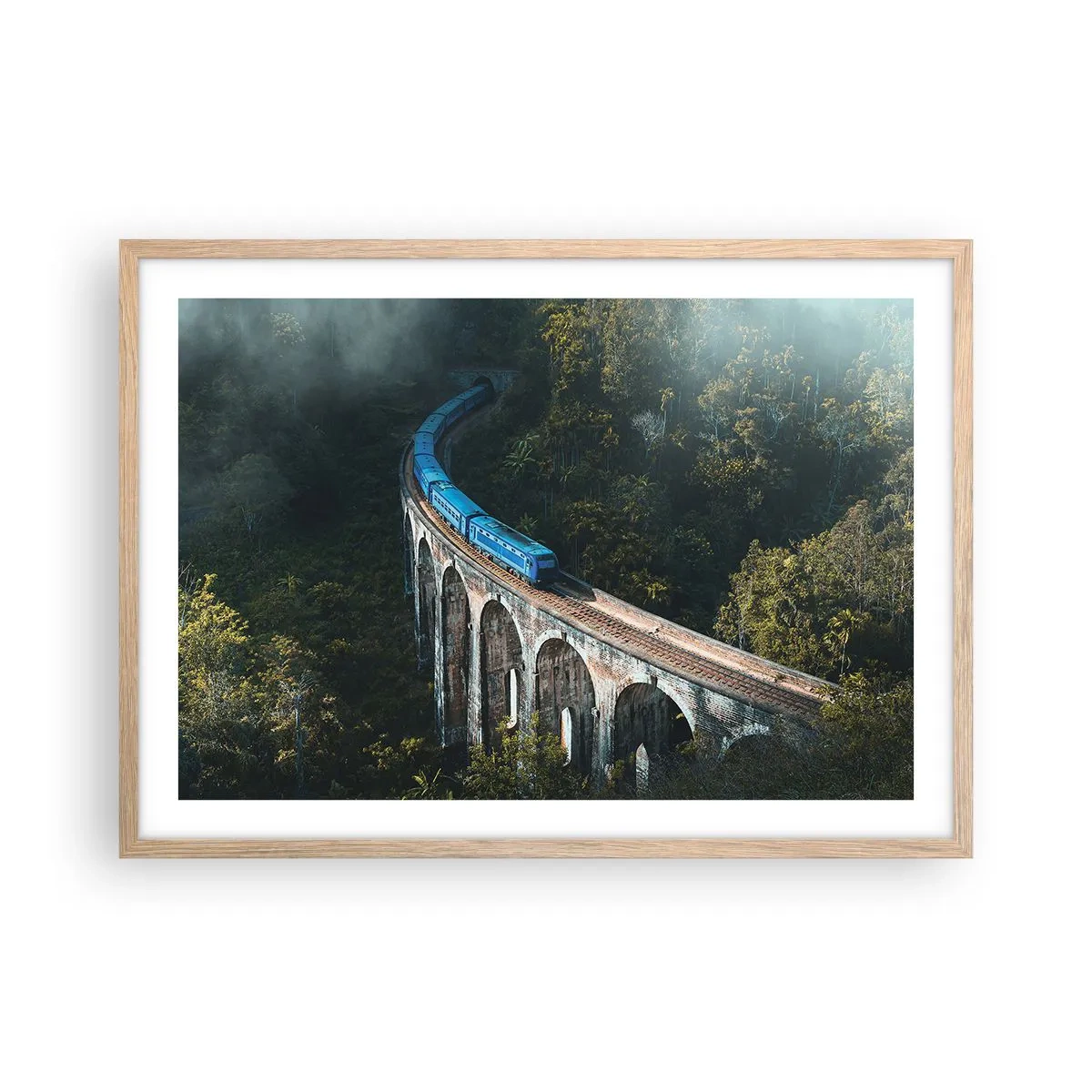 Affisch i ram av ljusek - Attraktion till naturen - 70x50 cm