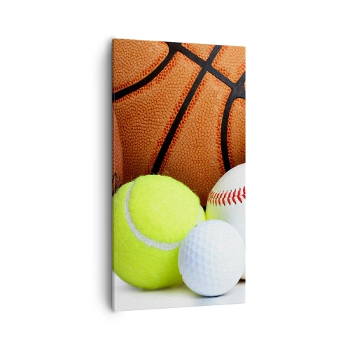 Canvastavla - Bild på duk - Fotbollen förenar oss! - 55x100 cm