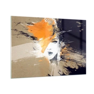 Glastavla - Bild på glas - Och så blir det ljus - 100x70 cm