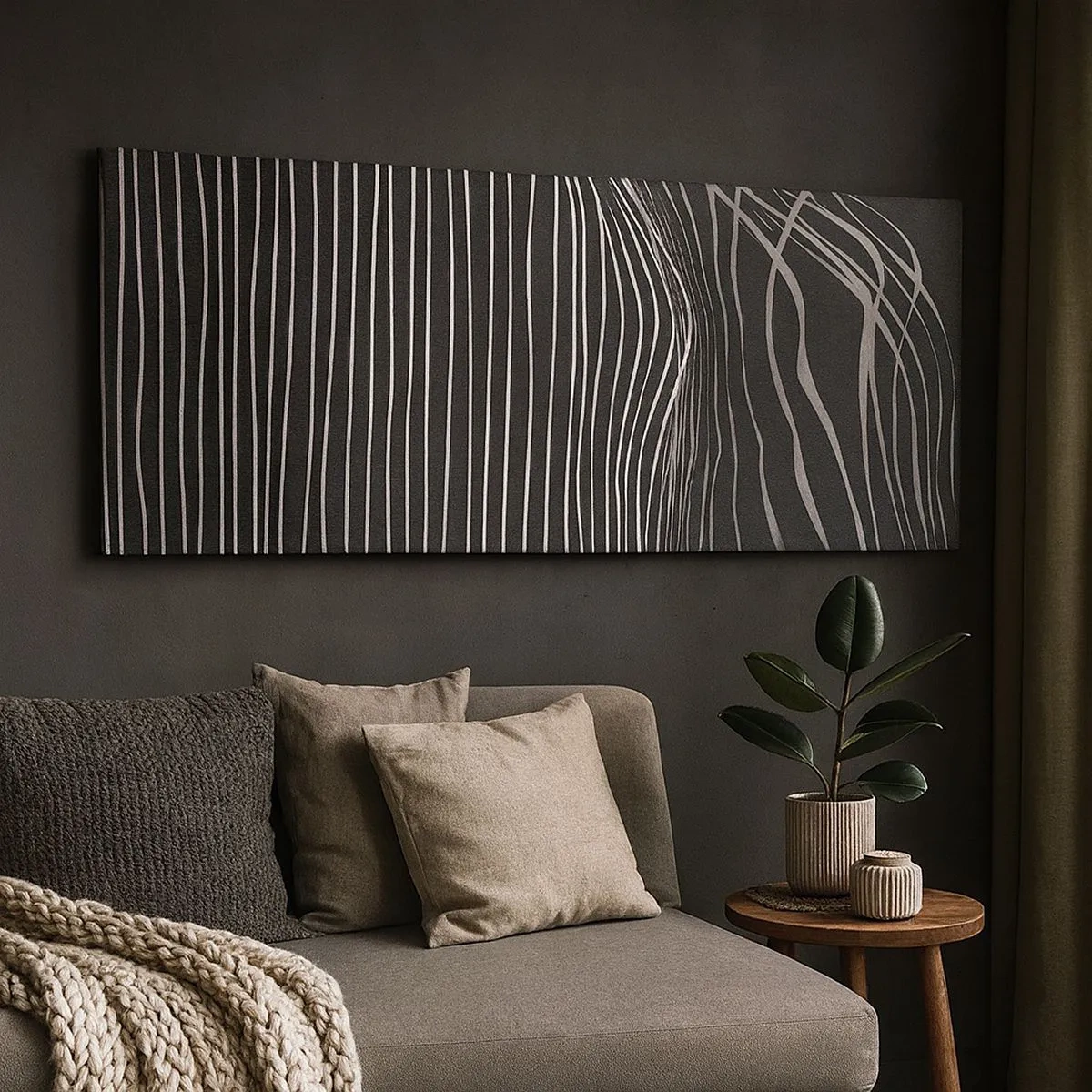 Canvastavla - Bild på duk - Rytm och accent - 100x40 cm