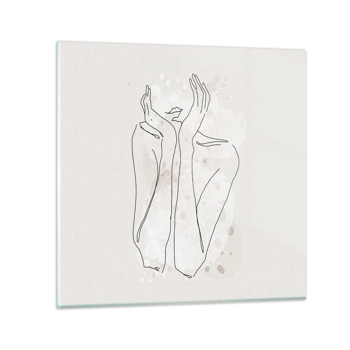 Glastavla - Bild på glas - Drömstund - 70x70 cm