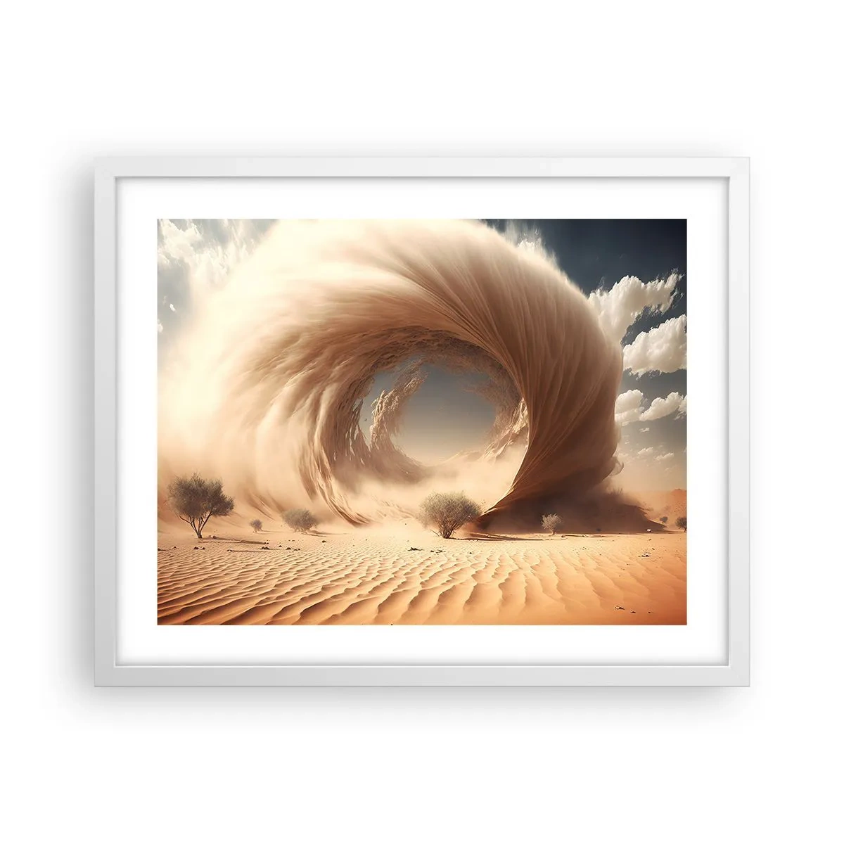 Affisch i vit ram - Öppen portal - 50x40 cm