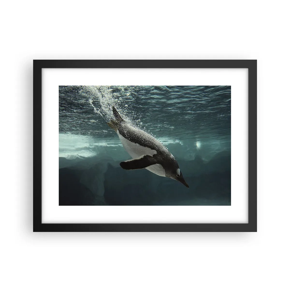 Affisch i svart ram - Välkommen till min värld - 40x30 cm