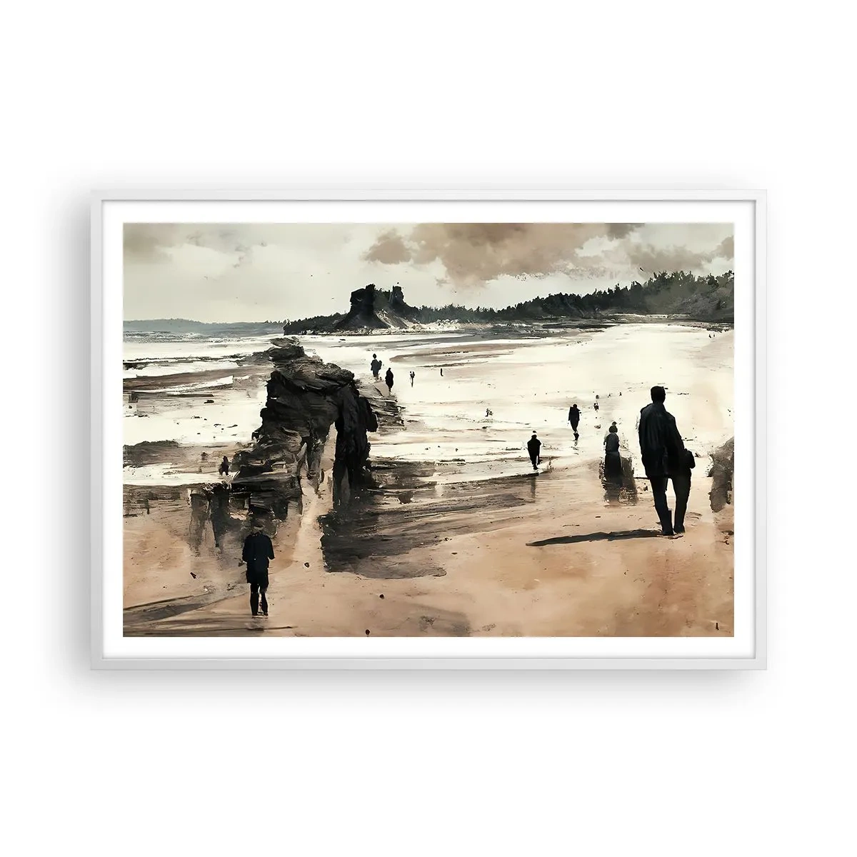 Affisch i vit ram - Framkallade - 100x70 cm