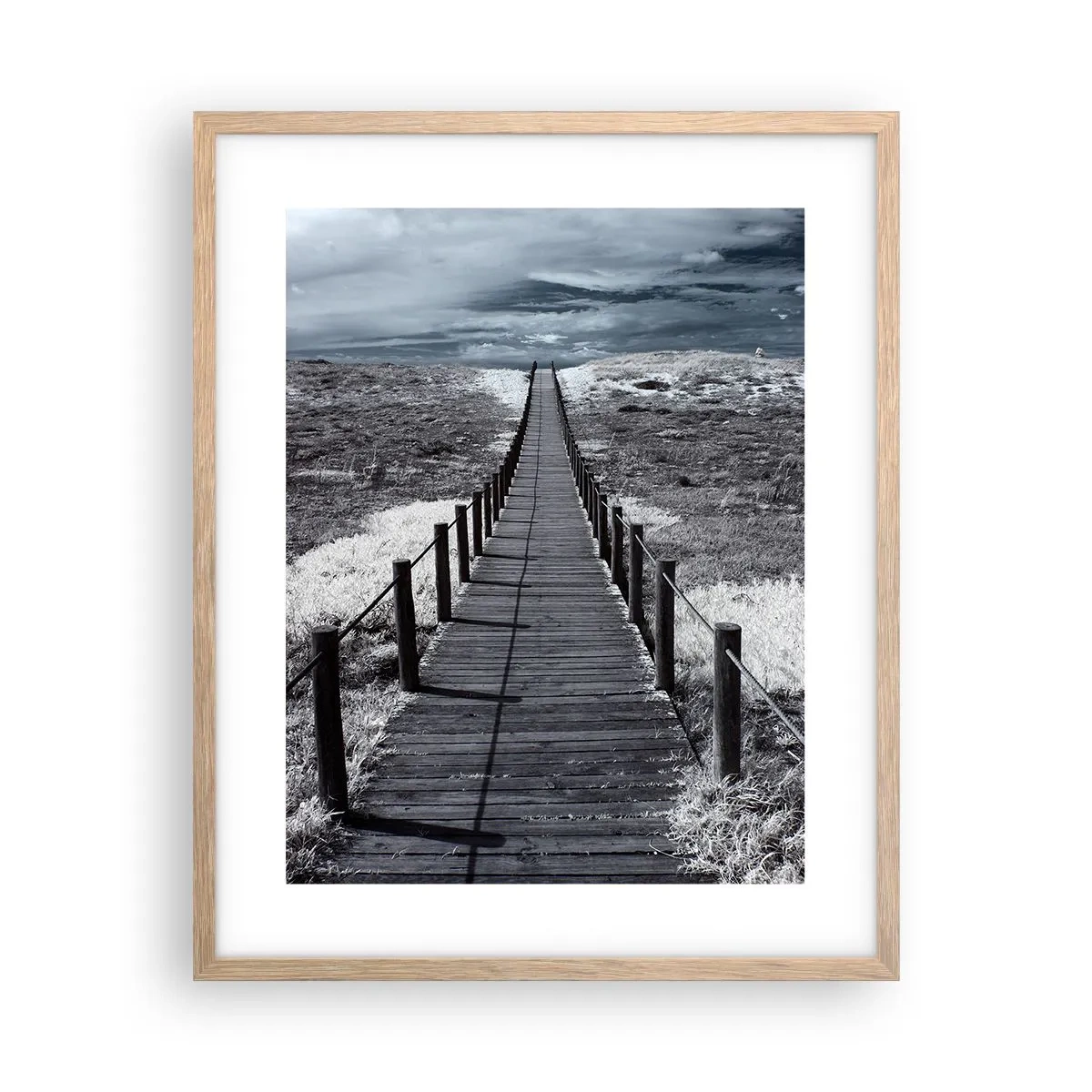 Affisch i ram av ljusek - Precis vid kusten - 40x50 cm